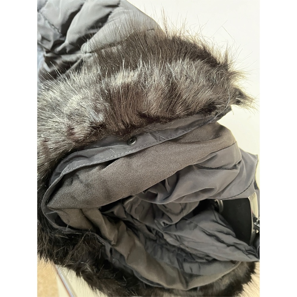 Zara Basic Black Long Down Puffer Jacket Small - image 5